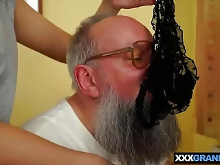 Grandpa Doctor Gets Jumped By A Teen Into Fucking Her Hairy Pussy